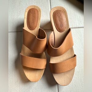 New Madewell wooden Clara clog